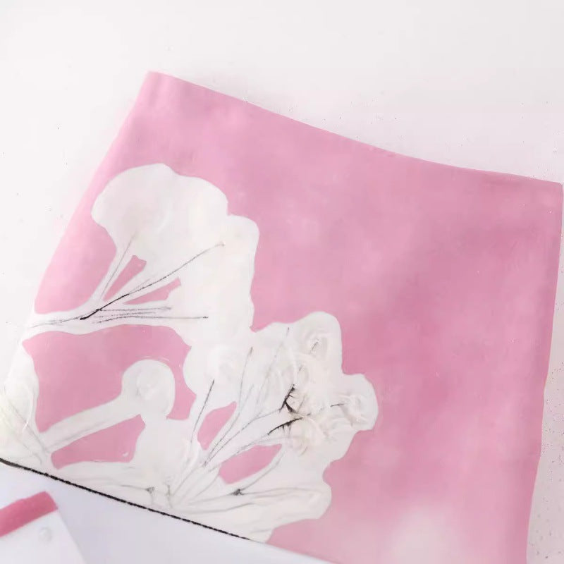 French Fashion Linen Blended Straight Skirt