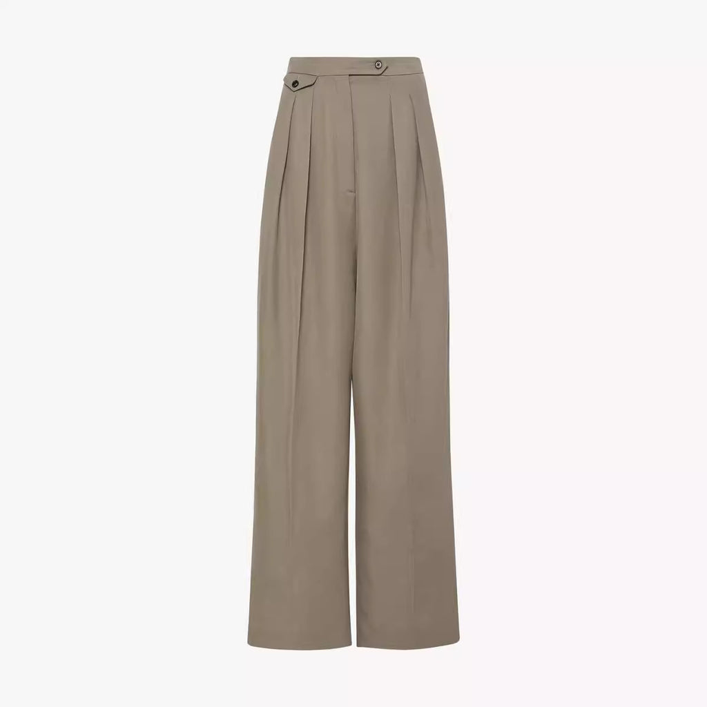 Tailored Straight Casual Wide-leg Pants For Women