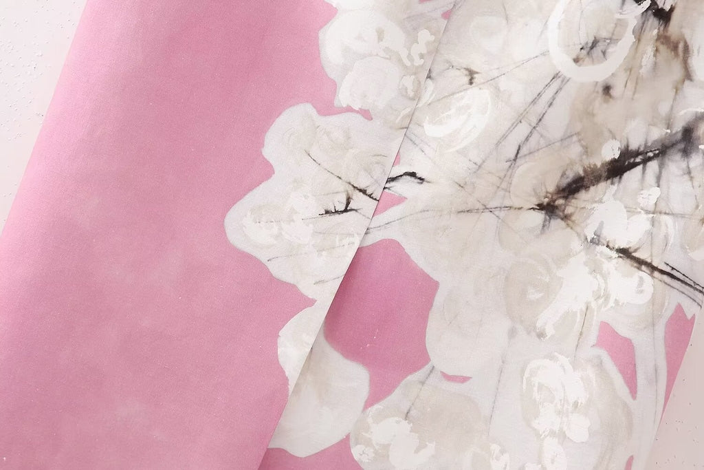 French Fashion Linen Blended Straight Skirt